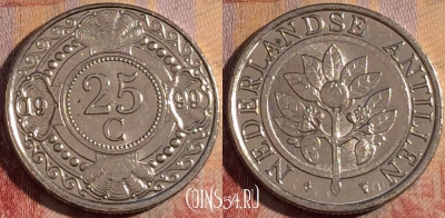 Антильские острова 25 центов 1999 года, 170a-040