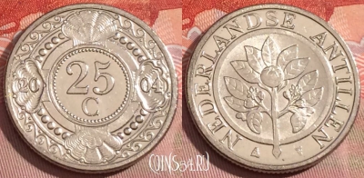 Антильские острова 25 центов 2004 года, 232a-047