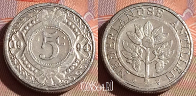 Антильские острова 5 центов 1994 года, KM# 33, 156c-095