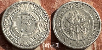 Антильские острова 5 центов 2006 г., KM# 33, s050s-078