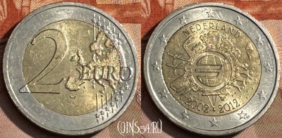 Нидерланды 2 евро 2012 года, KM# 315, 468s-636