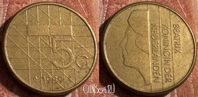 Нидерланды 5 гульденов 1989 года, KM# 210, s041s-010