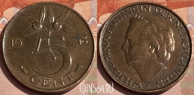 Нидерланды 5 центов 1948 года, KM# 176, 064s-019