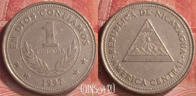 Никарагуа 1 кордоба 1997 года, KM# 89, 186m-123