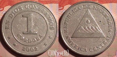 Никарагуа 1 кордоба 2002 года, KM# 101, 104g-134