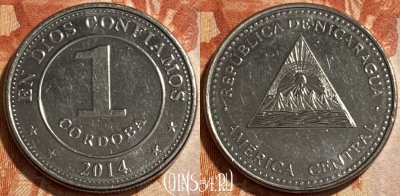 Никарагуа 1 кордоба 2014 года, KM# 101, 493р-134