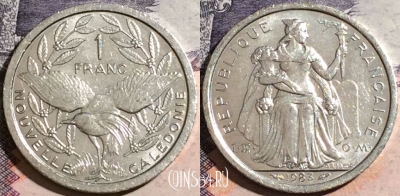 Новая Каледония 1 франк 1983 года, КМ# 10, a069-023