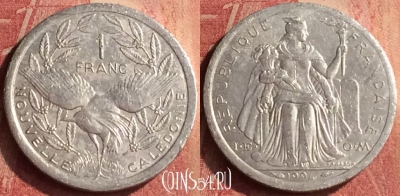 Новая Каледония 1 франк 1994 года, КМ# 10, 405n-045