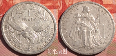 Новая Каледония 1 франк 1996 года, КМ# 10, 077d-117