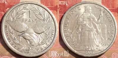 Новая Каледония 1 франк 2003 года, КМ# 10, 065c-092