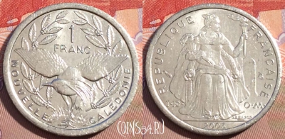 Новая Каледония 1 франк 2003 года, КМ# 10, 094d-094