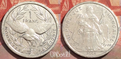 Новая Каледония 1 франк 2004 года, КМ# 10, 149a-105