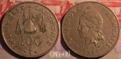 Новая Каледония 100 франков 1996 года, КМ# 15, 215a-104