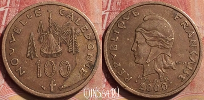 Новая Каледония 100 франков 2000 года, КМ# 15, 190l-056