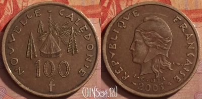 Новая Каледония 100 франков 2003 года, КМ# 15, 376k-096