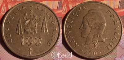 Новая Каледония 100 франков 2005 года, КМ# 15, 202c-142