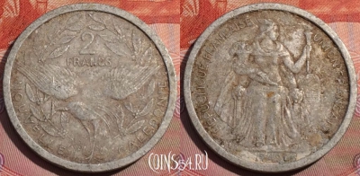 Новая Каледония 2 франка 1949 года, КМ# 3, 260a-121