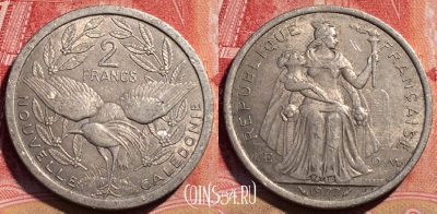 Новая Каледония 2 франка 1977 года, КМ# 14, 071c-001