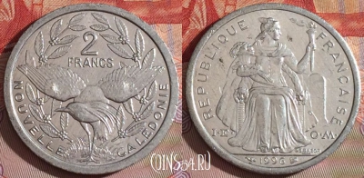 Новая Каледония 2 франка 1996 года, КМ# 14, 077e-127
