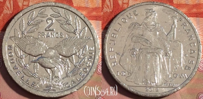 Новая Каледония 2 франка 2012 года, КМ# 14, 227a-046