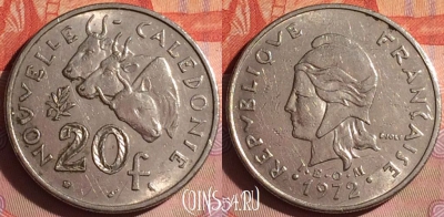 Новая Каледония 20 франков 1972 года, КМ# 12, 041i-115