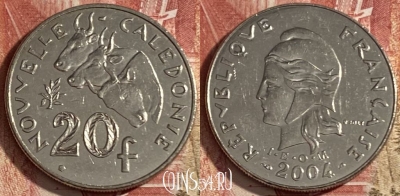 Новая Каледония 20 франков 2004 года, КМ# 12, 474r-063 ♛