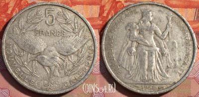 Новая Каледония 5 франков 1952 года, КМ# 4, 276a-033
