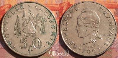 Новая Каледония 50 франков 2009 года, КМ# 13a, 271a-077