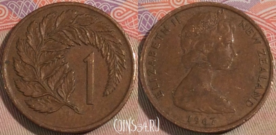 Новая Зеландия 1 цент 1967 года, KM# 31, 138b-038