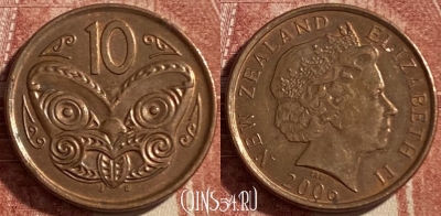 Новая Зеландия 10 центов 2006 года, KM# 117a, 484р-104