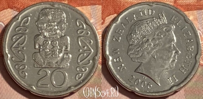Новая Зеландия 20 центов 2006 года, KM# 118a, 489р-129