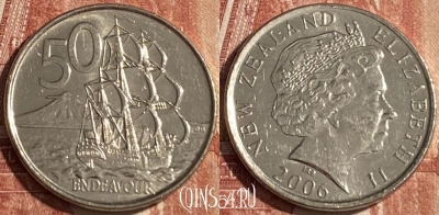 Новая Зеландия 50 центов 2006 года, KM# 119a, 124r-079