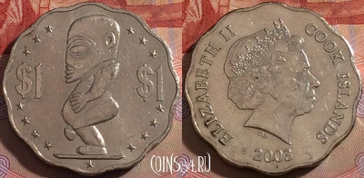 Острова Кука 1 доллар 2003 года, KM# 416, 141b-067
