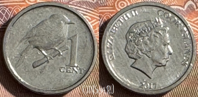 Острова Кука 1 цент 2017 года, UNC, 504s-008