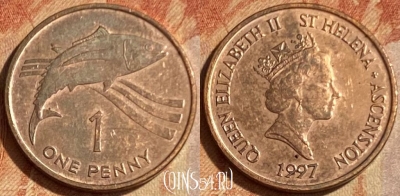Острова Святой Елены и Вознесения 1 пенни 1997 462q-647