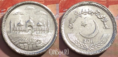 Пакистан 2 рупии 2011 года, KM# 68, 148c-113