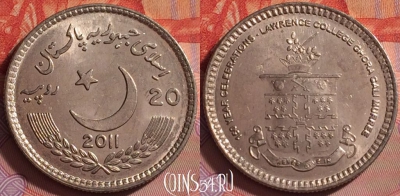 Пакистан 20 рупий 2011 года, KM# 72, UNC, 293j-140