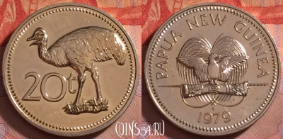 Папуа - Новая Гвинея 20 тойя 1979 г., KM# 5, UNC, 335j-119