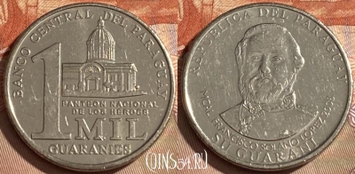Парагвай 1000 гуарани 2008 года, KM# 198, 107r-035