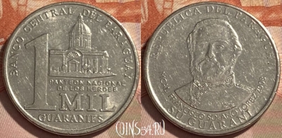 Парагвай 1000 гуарани 2008 года, KM# 198, 496р-108