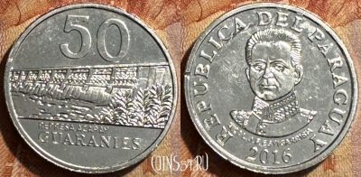Парагвай 50 гуарани 2016 года, KM# 191b, 502s-128