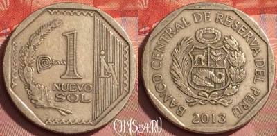 Перу 1 новый соль 2013 года, KM# 366, 197l-096