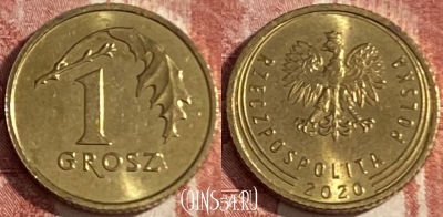 Польша 1 грош 2020 года, 370r-139 ♛