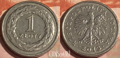 Польша 1 злотый 2013 года, Y# 282, 309r-058