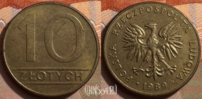 Польша 10 злотых 1989 года, Y# 152.2, 257s-111