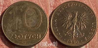 Польша 10 злотых 1990 года, Y# 152.2, 245q-063