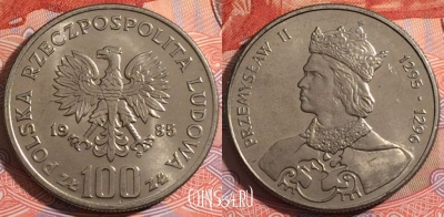 Польша 100 злотых 1985 года, Y# 155, 175-058