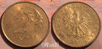 Польша 2 гроша 2009 года, Y# 277, 269a-024