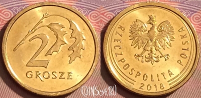 Польша 2 гроша 2018 года, 093l-061