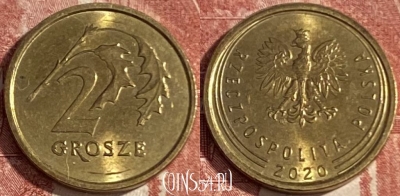 Польша 2 гроша 2020 года, 370r-123 ♛